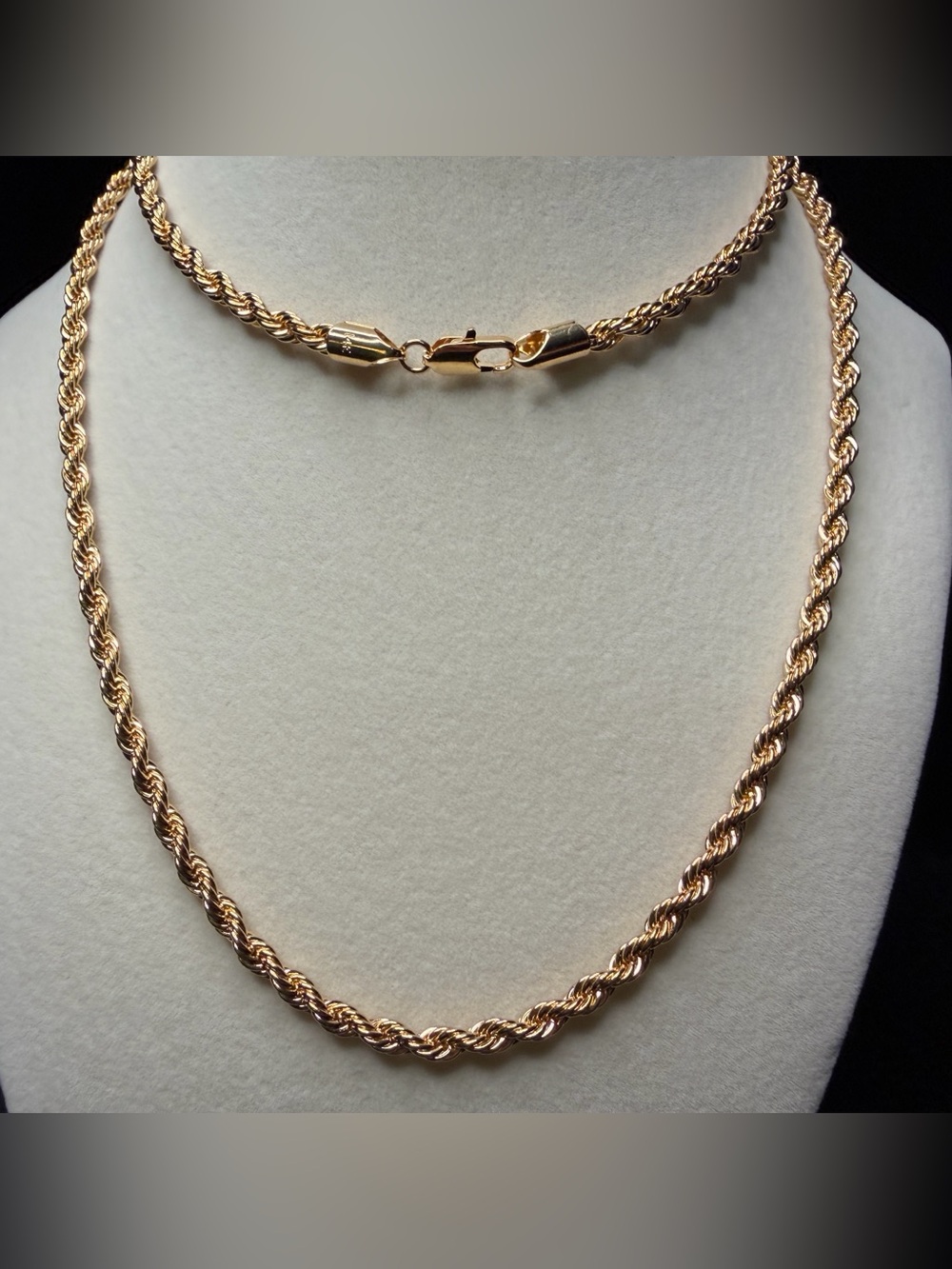 Rope 30in 4MM 14K Stamped Premium Finish Necklace Absolutely Gorgeous Piece